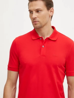 Obrázek produktu BOSS Bavlněné polo tričko Pallas červená
