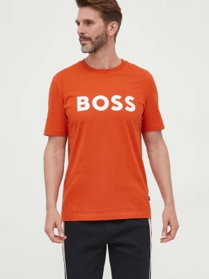 Obrázek produktu BOSS Bavlněné tričko oranžová