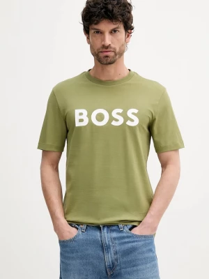 Obrázek produktu BOSS Bavlněné tričko zelená