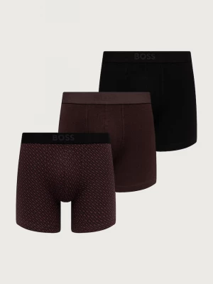 Obrázek produktu BOSS boxerky pánské bavlněné s elastanem BoxerBr3P ONE D 3-pack hnědá