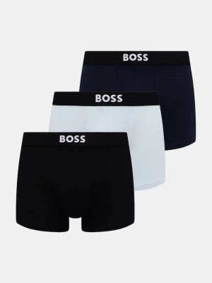 Obrázek produktu BOSS boxerky pánské bavlněné s elastanem Trunk 3P ONE 3-pack tyrkysová