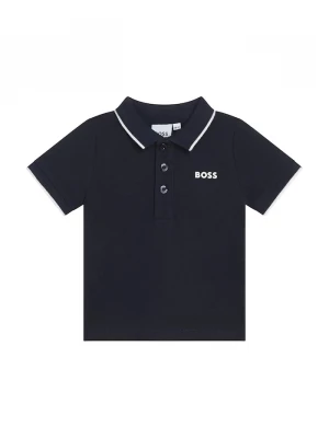 Obrázek produktu BOSS Dětská bavlněná polokošile BOSS námořnická modř