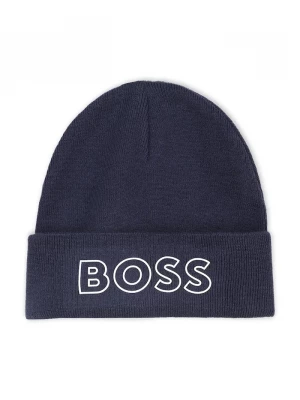 Obrázek produktu BOSS Dětská čepice s příměsí vlny BOSS námořnická modř