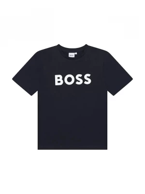 Obrázek produktu BOSS Dětské bavlněné tričko BOSS námořnická modř