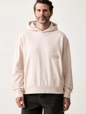 Obrázek produktu BOSS Green mikina s kapucí pánská s bavlnou SW_Hoodie růžová
