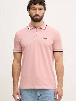 Obrázek produktu BOSS Green polo pánské bavlněné Paddy růžová