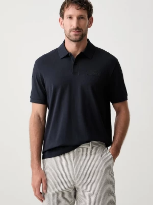 Obrázek produktu BOSS Green polo pánské bavlněné Paddy Structure námořnická modř