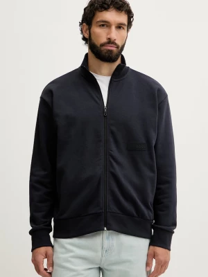 Obrázek produktu BOSS Green rozepínací mikina pánská s bavlnou SW_Collar Full Zip námořnická modř