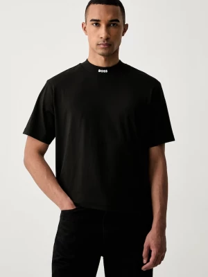 Obrázek produktu BOSS Green tričko pánské bavlněné s elastanem Tee Collar černá