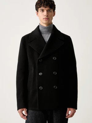Obrázek produktu BOSS kabát pánský s vlnou H-Hyde-Peacoat-264 černá