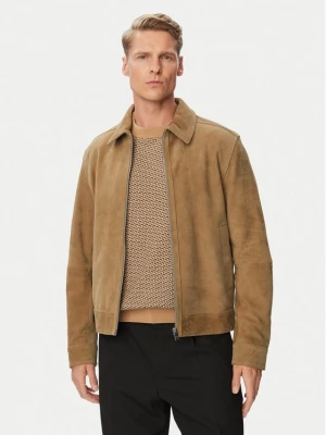 Obrázek produktu BOSS Kožená bunda H-Malbano7 50563869 Tmavě béžová Regular Fit