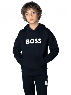 Obrázek produktu BOSS mikina s kapucí dětská s bavlnou černá