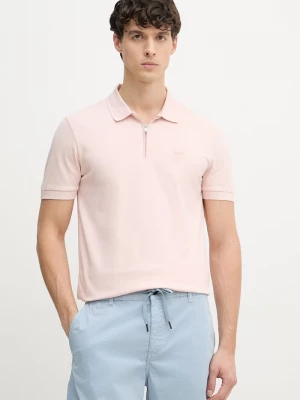 Obrázek produktu BOSS Orange polo pánské s bavlnou růžová