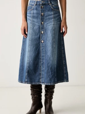 Obrázek produktu BOSS Orange rozšířená sukně džínová C_DNM MIDI SKIRT modrá