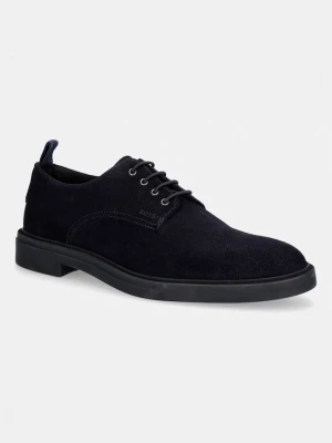 Obrázek produktu BOSS Polobotky pánské semišové Calev námořnická modř