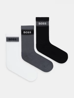 Obrázek produktu BOSS Ponožky BOSS 3P QS Rib Stripe CC 3-pack černá