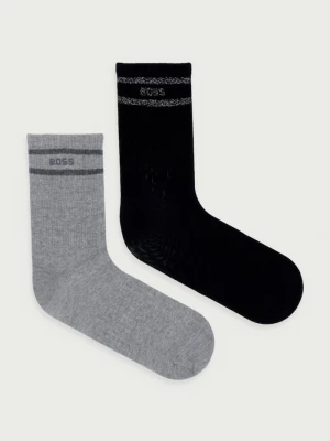 Obrázek produktu BOSS ponožky dámské s bavlnou 2P QS Shiny Log 2-pack černá