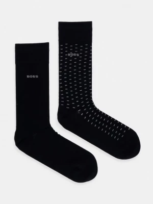 Obrázek produktu BOSS ponožky pánské s bavlnou 2P RS Minipattern 2-pack černá