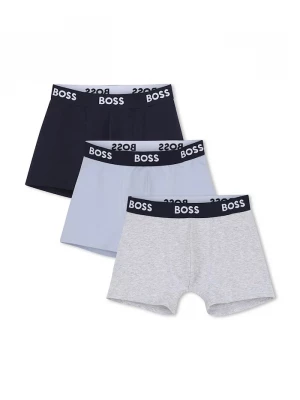 Obrázek produktu BOSS přiléhavé boxerky dětské s bavlnou 3-pack námořnická modř