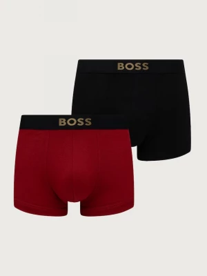 Obrázek produktu BOSS přiléhavé boxerky pánské bavlněné Trunk 2P Gold Logo 2-pack červená
