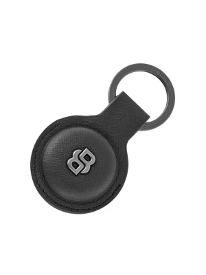 Obrázek produktu BOSS Přívěsek na klíče 'Key ring with AirTag holder Double B Saffiano' tmavě šedá