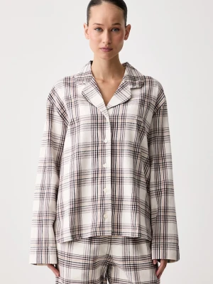 Obrázek produktu BOSS pyžamová košile dámská s bavlnou Holiday_Shirt béžová