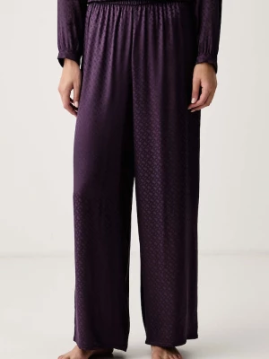Obrázek produktu BOSS pyžamové kalhoty dámské z viskózy B Monogram_Pants TW fialová