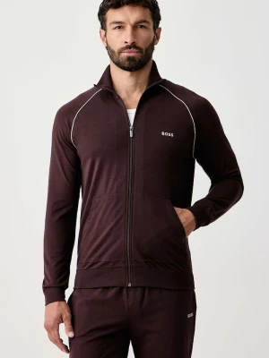 Obrázek produktu BOSS rozepínací mikina pánská bavlněná s elastanem Mix&Match Jacket Z hnědá