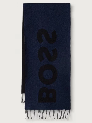 Obrázek produktu BOSS šála pánská s vlnou Rikard_35*180 černá