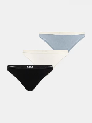 Obrázek produktu BOSS tanga dámské bavlněné s elastanem 3P THONG 3-pack černá