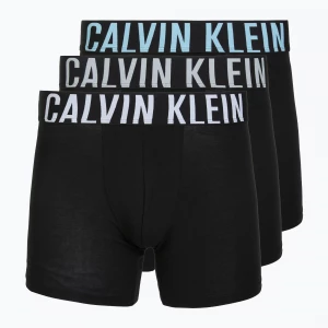 Obrázek produktu Boxerky Calvin Klein 000NB3609A Boxer Brief 3 pairs black w / harbor mist logo / black w