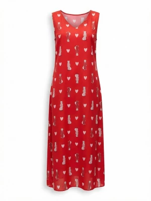 Obrázek produktu Brunfelsia Letní šaty 'Loungewear dress' červená