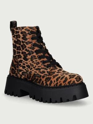 Obrázek produktu Buffalo farmářky na platformě dámské Aspen Lace Up Mid hnědá