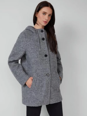 Obrázek produktu Bunda Bouclé ze směsi vlny s kapucí s.Oliver