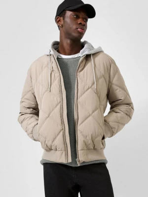 Obrázek produktu Bunda bomber s odnímatelnou kapucí QS hnědá