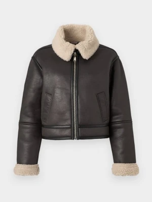 Obrázek produktu Bunda z umělé kůže Abercrombie & Fitch hnědá