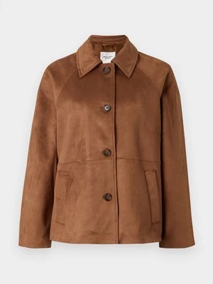 Obrázek produktu Bunda z umělé kůže Abercrombie & Fitch světlehnědá