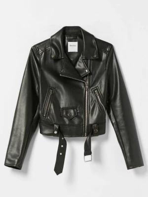 Obrázek produktu Bunda z umělé kůže Bershka černá