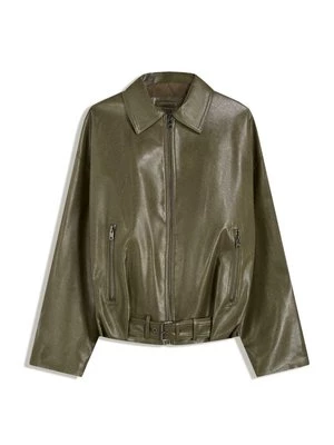 Obrázek produktu Bunda z umělé kůže Bershka khaki