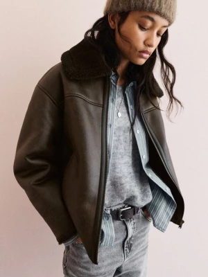 Obrázek produktu Bunda z umělé kůže PULL&BEAR hnědá
