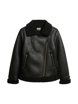 Obrázek produktu Bunda z umělé kůže Superdry černá
