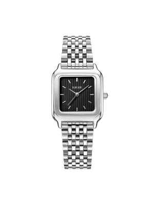 Obrázek produktu BURKER Watches Analogové hodinky 'Macy Silver Black' stříbrná
