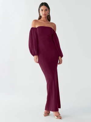Obrázek produktu BWLDR Šaty 'KYRA MAXI DRESS' burgundská červeň