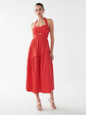 Obrázek produktu BWLDR Šaty 'LANA MIDI DRESS' tmavě oranžová
