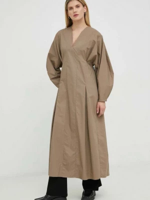 Obrázek produktu By Malene Birger Bavlněné šaty By Malene Birger béžová
