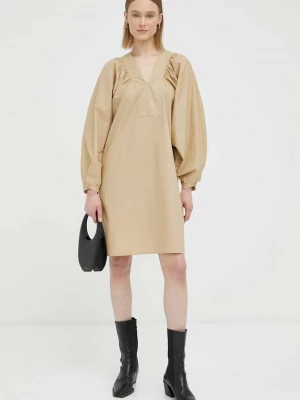 Obrázek produktu By Malene Birger Bavlněné šaty By Malene Birger béžová