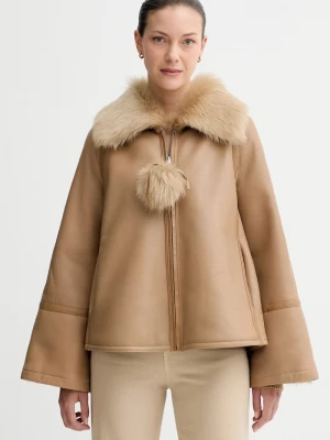 Obrázek produktu By Malene Birger Oboustranná kožená bunda By Malene Birger ODELLIES hnědá