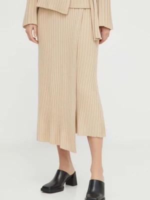 Obrázek produktu By Malene Birger Vlněná sukně By Malene Birger béžová