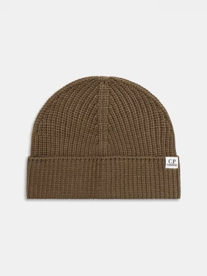 Obrázek produktu C.P. Company pletená čepice z merino vlny zelená