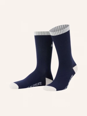 Obrázek produktu Café Du Cycliste Cyklistické Ponožky Motto tmavě modrá / bílá